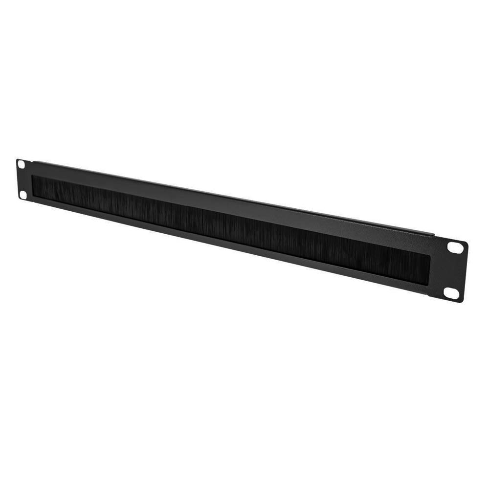 Infitronic INRB111BRUSH - 19" Steel U Rack Panel/Cable Grommet/Blank Panel with Brush Strip (1U)