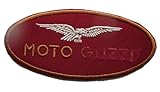  hotrodspirit - Patch Moto Guzzi Logo Oval Rouge 12x5.5 cm Logo thermocollant ecusson