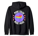 more color more pride lqbtq felpa con cappuccio
