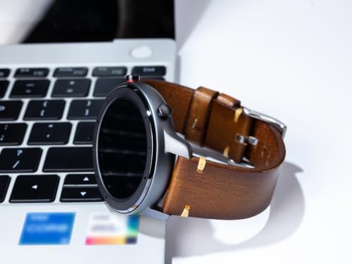 Image of Retro Handmade Watch Band, Quick Release Vintage Leather Watch Strap Replacement,Choice of Width-18mm 20mm 22mm 24mm or 26mm