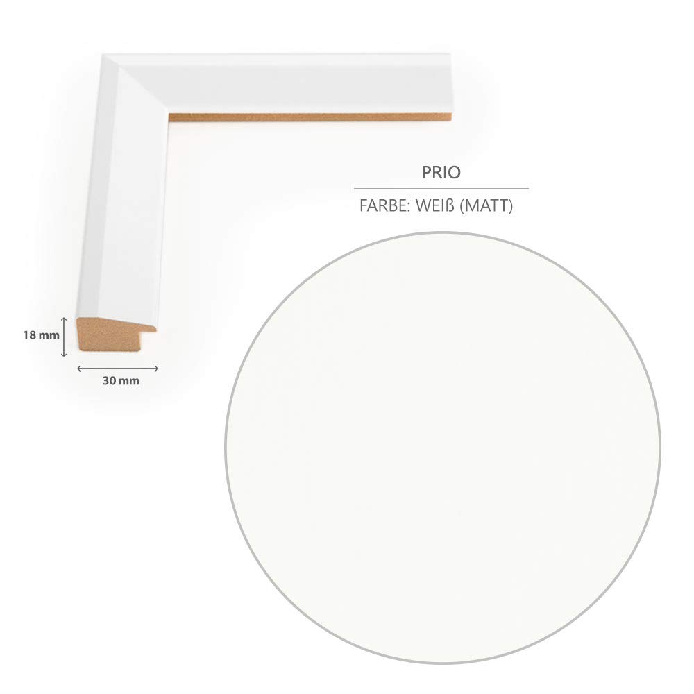 Cornice portafoto per PUZZLE PRIO 40 x 100 cm bianco (opaco) per circa 500 – 1000 pezzi