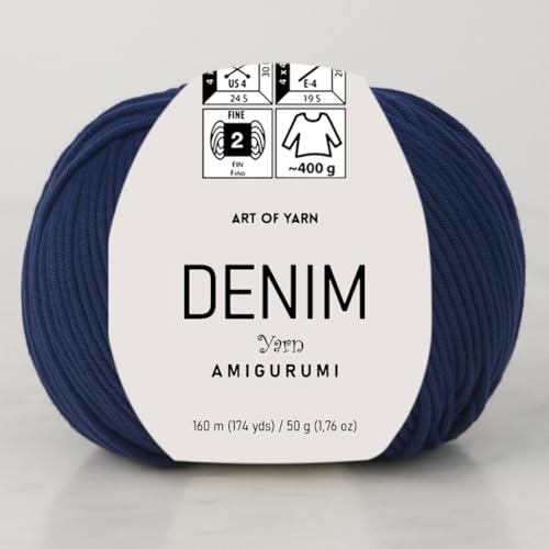 Denim Amigurumi Yarn Art 55% Cotton 45% Poliacrylic 50g 174