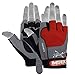 MRX BOXING & FITNESS Weight Lifting/Exercise Grip Gloves for Women, Great for Workouts, Weight Training and More, Red X-Large