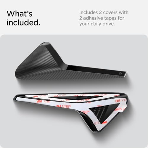 Image of Spigen Side Camera Protection Cover for Tesla Model Y Juniper & Model Y L (Standard, Premium & Performance 2026 /2025) and Model 3 Highland (Standard, Premium & Performance 2026 /25 /24) - Black