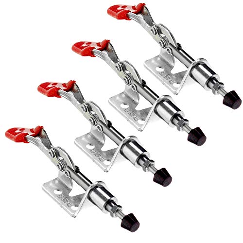 IMAGINE 4 PCS Toggle Clamp 301AM 99lbs Holding Capacity Stroke Push Pull Action Hand Tool Light Duty Toggle Clamp Tool(GH-301AM)