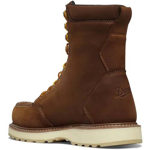 Danner Cedar River 8” Waterproof Work Boots for Men - Premium Leather with Breathable Lining, Comfort Footbed & Non Slip Rubber Outsole, EH Resistant3