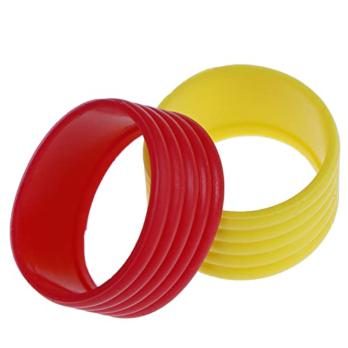 zalati Tennis Siliconen Ring 5 stks Rubber Grip Band voor Tennis Racket Badminton Handvat Cover - Multicolor