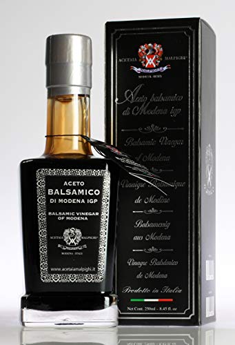 Acetaia Malpighi - VINAIGRE BALSAMIQUE DE MODENA I.G.P. PREMIUM PLATINE (DENSITE 1.36) 250ML - Produit artisanal italien Cover