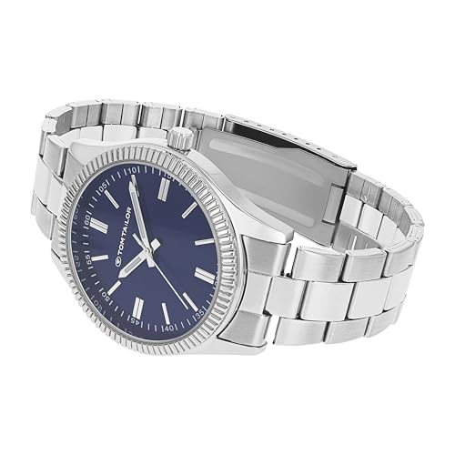 Tom Tailor Armbanduhr mit Metallband für Herren, Silber, wasserdichte 3 bar, Geschenkidee, kommt in Uhren Geschenkbox, 2100728 – Bild 5