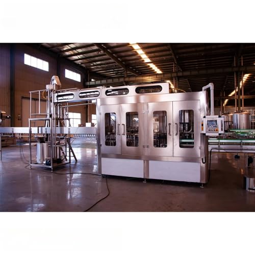 Liquid Filling Production Line, Industrial Bottling Machine – High Throughput Filling Design with Smooth Surface Contact and Reliable Operation, Applied in Beverage Plants, Food Processing Centers
