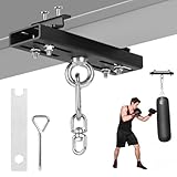 DBREAKS Schwerer Trägerklemme Sackaufhänger Robuste Boxsack Halterung I-Beam Aufhänger, 300 kg Tragkraft, 360° Drehbar, Heavy Taschenhalterung für Indoor Outdoor Muay Thai Training