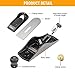 Hoteche 7-Inch Block Plane - Fully Adjustable 1-5/8-Inch Alloy Steel Blade, Fine Finished Bottom, and Sides, Precision Casting for Smooth Surfaces