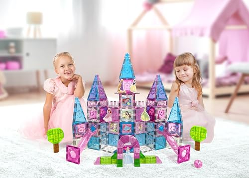 Tytan Disney Princess 172-Piece Magnetic Tiles Castle Set with Marble Run — view 8