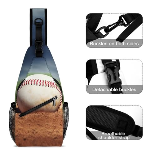 Bolso cruzado deportivo tipo sling para hombres y mujeres miniatura 3
