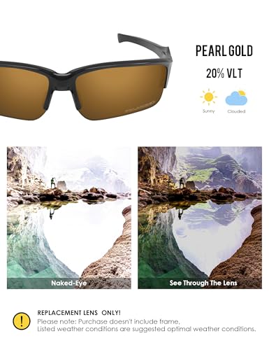 Image of BLAZERBUCK Polarized Replacement Lenses for Oakley Flak Beta OO9363 /Flak Beta Asian Fit OO9372 Sunglass