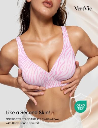 Image of Vertvie Wireless Jelly Bras Push Up Plunge Seamless Supportive