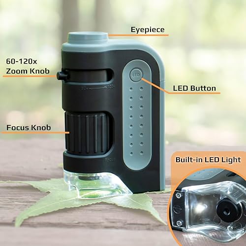 Carson MM-300 Microbrite Plus 60X-120X Led Lighted Pocket Microscope thumb #1