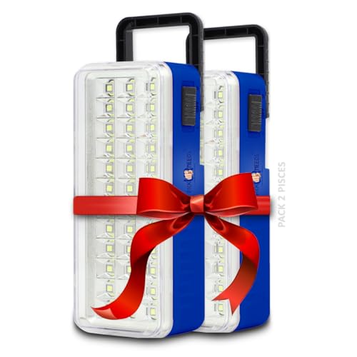 Image of Pick Ur Needs High-Bright 24 LED with Rechargeable Emergency Lantern Floor Lamp Light Pack of 2