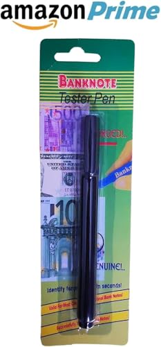 Natur’hall Geldscheinprüfer Stift, Falschgeld-Detektor, Geldscheinprüfung, sofortige Falschgeld-Erkennung, Geldschein-Marker, Geldscheinprüfung
