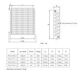 Skraplacz chłodniczy parownika klimatyzacji wymiennik wody parownika lodówki zamrażarki Radiator (Dł. 195 x Szer. 45 x Wys. 210mm)