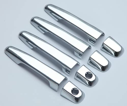 Garniture de couvercle de poignée de porte de voiture pour Mitsubishi L200 style chrome