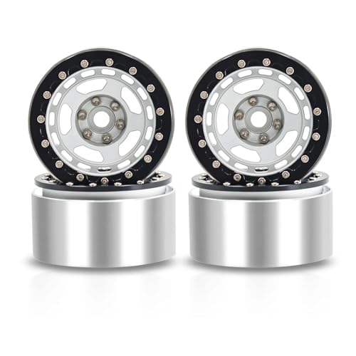 RC���f���p�[�c For Axial For SCX10 For Wraith For Capra RR10 RBX10 For Traxxas For TRX4 D90 1/10 2.2 �r�[�h���b�N�z�C�[������ �z�C�[���n�u RC�N���[���[�J�[�p(Si