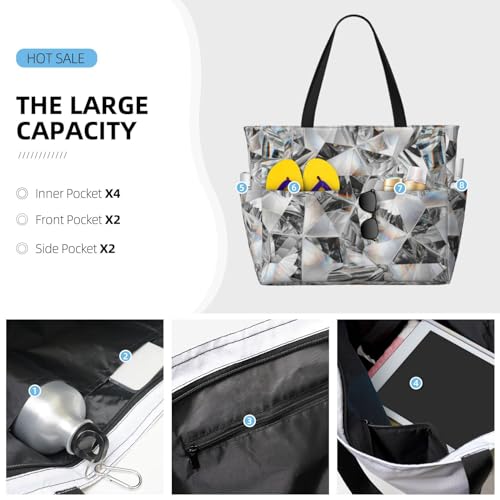 Sac de plage effet cristal parfait pour vos après-midi ensoleillés - 4