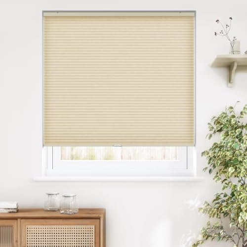 LazBlinds Cordless Cellular Shades, 33'' W x 48'' H, Cream by LazBlinds - Used condition - Image 2