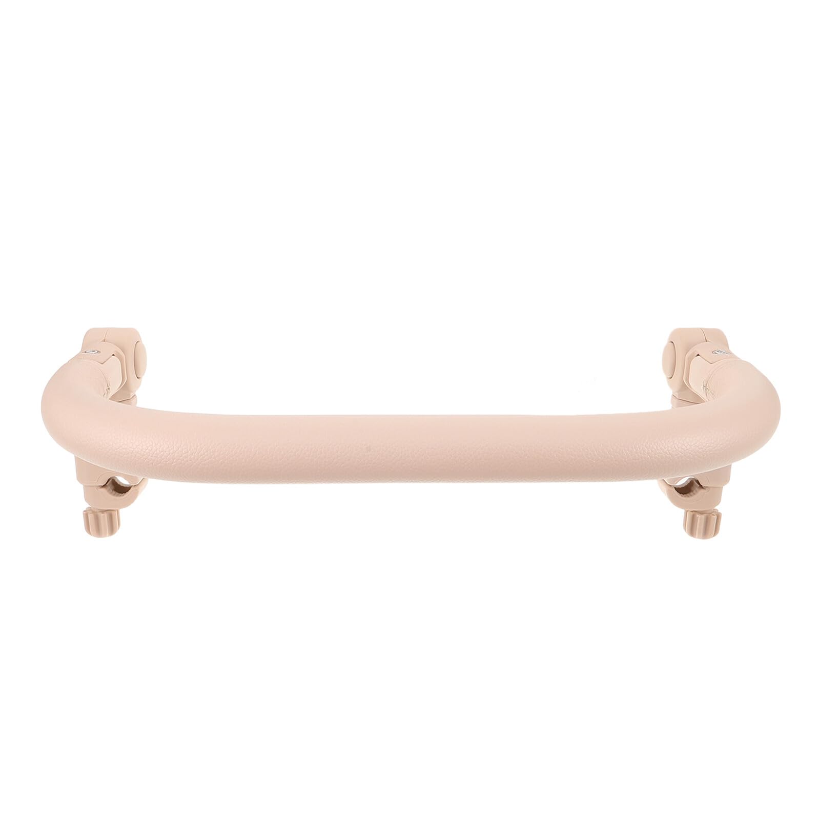 Poignée de Poussette Allongée Beige en Pu Angle Réglable | Accoudoir Avant pour Poussette, Entretien Facile, Fer Intégré, Usage Extérieur