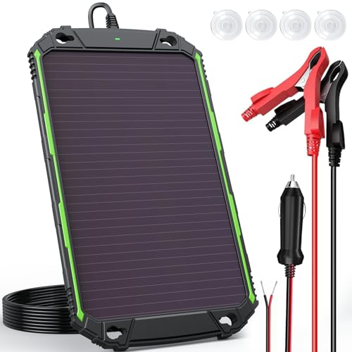 Image of Sun Energise 5W 12V Solar Battery Charger Maintainer PRO, Built-in Smart MPPT Charge Controller, Waterproof 5 Watt 12 Volt Solar Panel Trickle Charging Kits for Car Boat RV Marine Trailer Camper