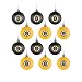 NHL Ball Ornament (Set of 12) NHL Team: Boston Bruins