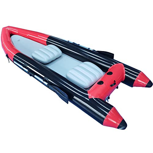Azxrhwygs 10 Ft Dinghy Boats, 2 Persons Inflatable Boat Fishing Kayak Raft Sport Boat For Adults With Paddles Air Pump Carry Bag #TOP6