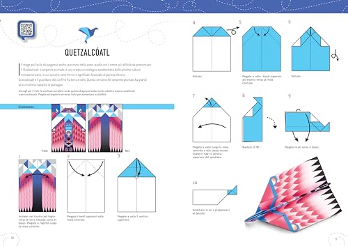 Draghi Volanti. Fantastici Aerei Di Carta. Ediz. A Colori. Con 60 Fogli Di Carta Per Origami - 3
