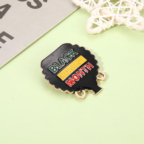 Image of African Brooches for Women Juneteenth Brooch Pins Enamel Black History Africa Map Brooches Black Queen Power Fist Lapel Pins Black History Month Juneteenth African Jewelry Accessories Outfits Party Favors Gifts