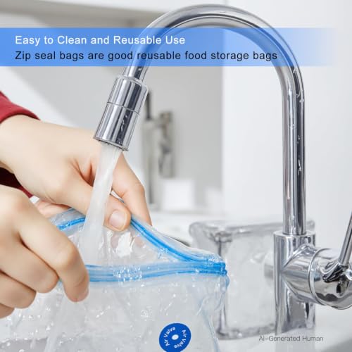 Image of 39-Pack BPA-Free Vacuum Sealer Bags with Pump Included - 3 Sizes, Reusable Meal Bags with & Without Air Valves for Freshness - Microwave & Freezer Safe for Meal Prep & Food Storage