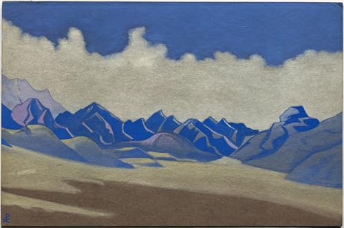 Toile Chemin du Karakoram Nicholas Roerich Peinture Moderne pour Décoration Salon