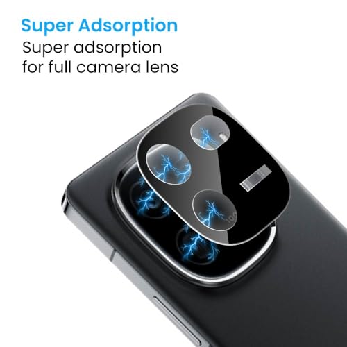 Image of FIRST MART Black Camera Lens Protector for iQOO 12 | 9H Tempered Glass, HD Clear, Scratch Resistant, Anti-Fingerprint, Case-Friendly | Pack of 1