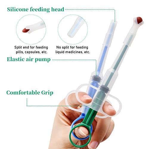 Vesaneae 3 Stücke Tablette Feeder, Haustier Medikamenten Spritze, Haustier Spritze Pet Pill Tablet Feeder, Tablette Feeder Medikamenten Feeder, Pet Pusher Spritze Tabletteneingeber für Katzen Hunde