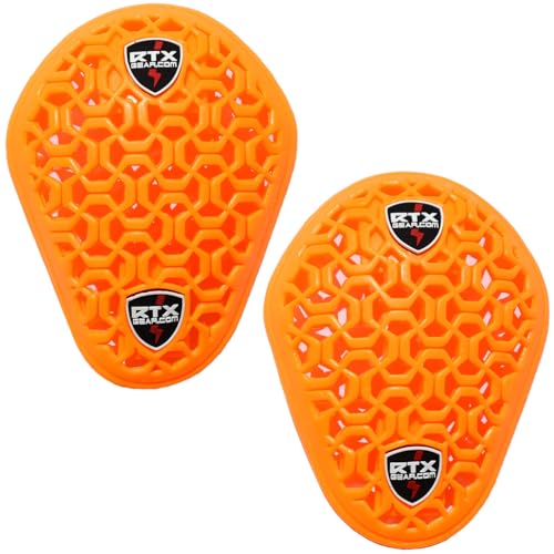 Flat 3D Net Shock Absorbing Ultra Flexible CE Certified Level 2 Biker Jacket Shoulder Armour Upgrade Insert Protection - Unisex (Shoulder Pads)