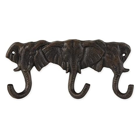 Accent Plus Triple Elephant Wall Hook Cover
