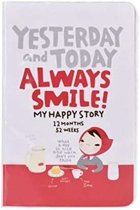 Kingfansion Cute Diary Notebook Red Hat Girl Agenda Weekly Planner Notebook (Red)
