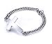 Stainless Steel Plain ID Cross Bracelet Link Chain for Men Women Christian Baptism,Width 2.7cm,8"