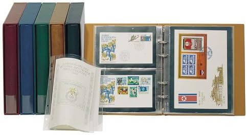 Lindner 1403 - G FDC-Album RONDO REGULAR-grün