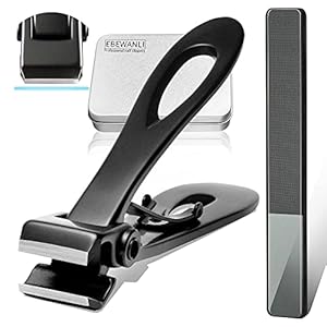 EBEWANLI Black Nagelknipser Set mit Feile