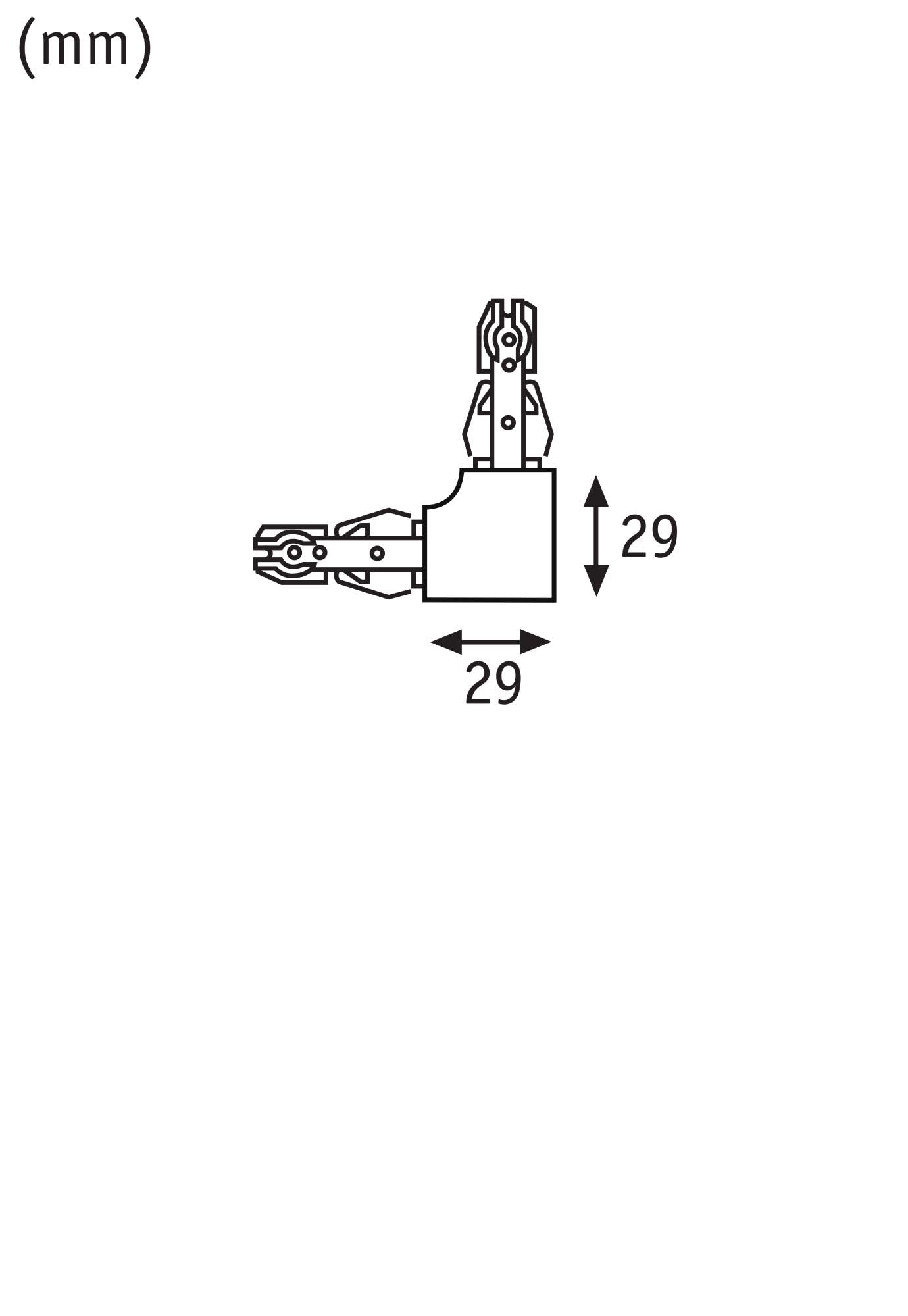 Paulmann 97649 URail 97683 composant de système Haute Tension Rail Blanc 1m, métal