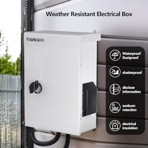 Image of Outdoor Electrical Box with Thermostat and Fan, Cold-Rolled Steel Plate, Aluminum Alloy Back Beam, One-Piece Ventilation Design, IP65 Waterproof, Wall /Pole Mounted. (17.7 inch x 13.7 inch x 7.9 inch)