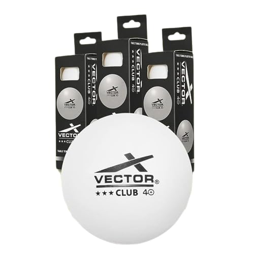 Wild Cat Vector X Club 3 Star Table Tennis Ping Pong Ball | Table Tennis Plastic Ball | 3 Piece in 1 Box (Pack of 2)