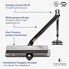 FORTSTRONG Commercial Door Closer Heavy Duty (Black) - Automatic Door Closer - UL Listed Grade 1 ADA Hydraulic Door Closers Commercial Certified - FS-7600B