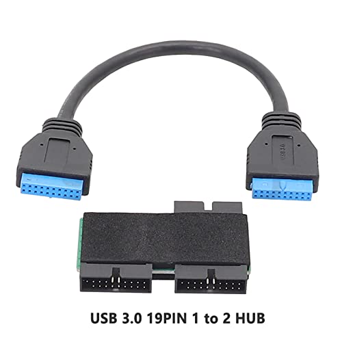 Hub USB 19 broches 1 vers 2 avec puce intégrée et câble modulaire plat - 7