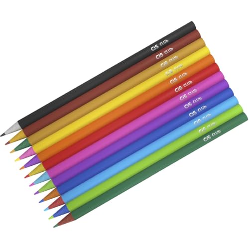 Lápis de Cor, Cis Club, Resina, Estojo com 12 Cores, Sertic